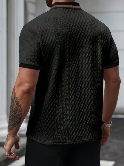 Polo color block homme – Polo d'été décontracté et respirant pour le golf