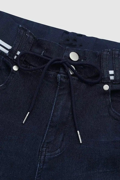 Vaqueros súper ajustados deportivos para mujer – Jeggings de talle alto con cordón ajustables