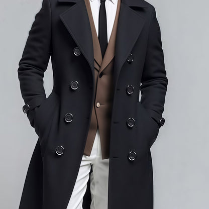 Veste mi-longue 3-en-1 pour homme – Manteau croisé