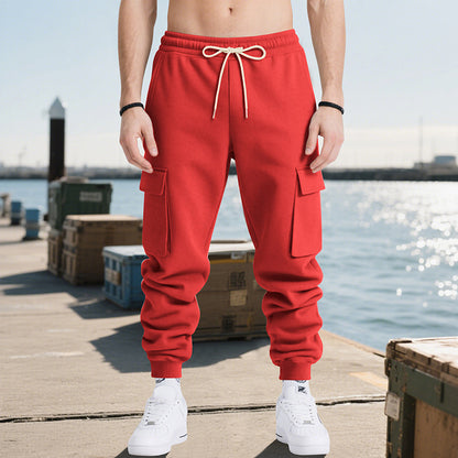 Pantalon de travail multipoches pour homme – Coupe décontractée