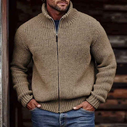 Veste zippée imprimée 3D pour homme – Cardigan décontracté à manches longues