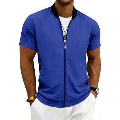 Men’s Flight Zip-Up Jacket – Classic Streetwear Bomber Fit