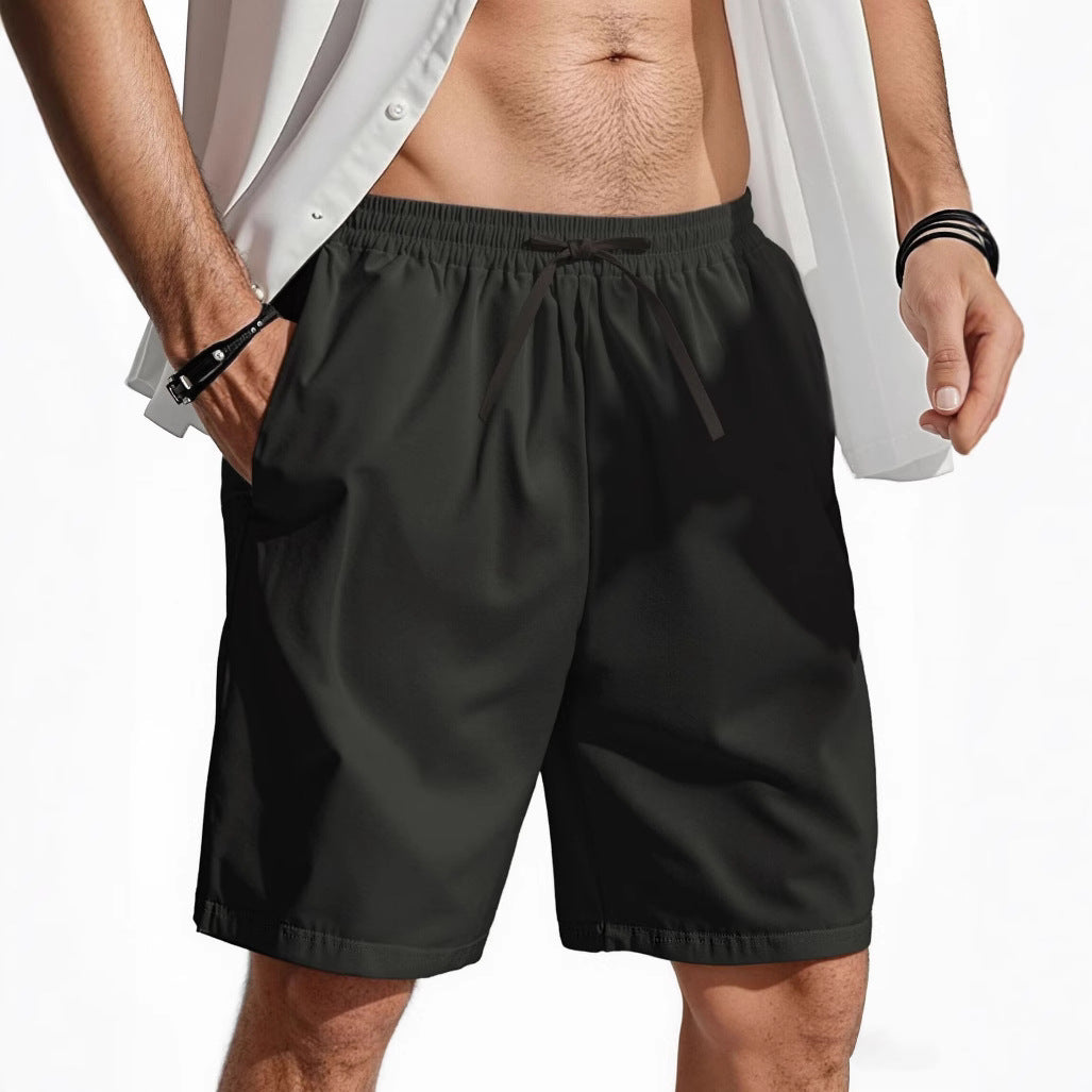 Men’s Cotton-Linen Shorts – Breathable Straight Fit Summer Essential