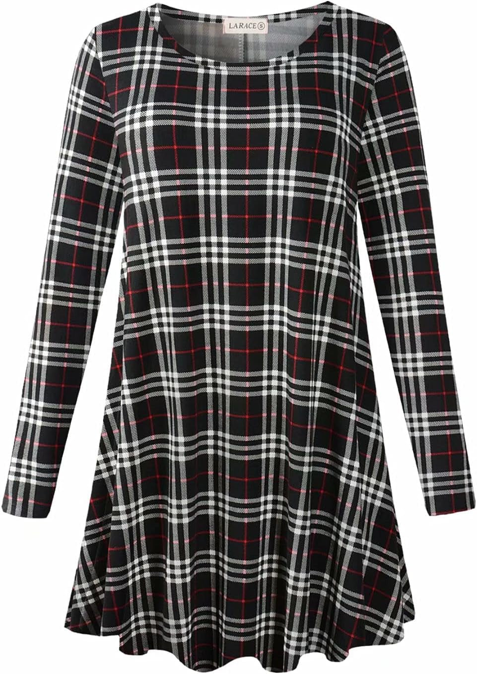 plus Size Tunic Tops Long Sleeve Shirts for Women Swing Flowy Loose Fit Clothes for Leggings