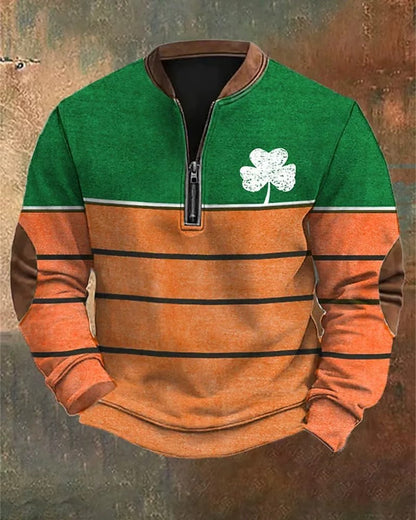 Men’s 3D Digital Print Zip-Up Sweatshirt – Spring & Autumn Style