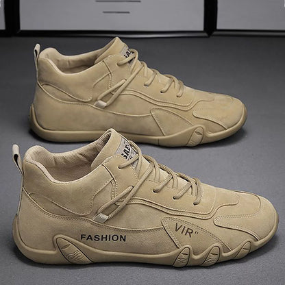 Mens High Tops Mens Soft Walking Shoes Lace up Extra Wide Dress Shoes for Men Sports Shoes for Men Popular Labor Work Shoes Wear High Top Board Shoes Casual Leisure Shoes Mens Leather Casual S