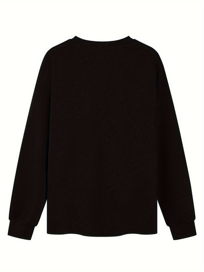 Teal Graphic Sunburst Sweatshirt – Women’s Casual Crew Neck Pullover