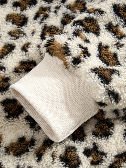 Sudadera con capucha y estampado de leopardo para hombre – Sudadera de felpa para un estilo urbano impactante