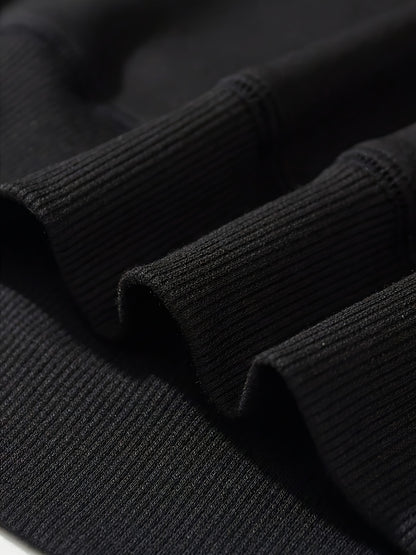 Men’s Printed Crewneck Sweatshirt – Trendy Casual Street Pullover