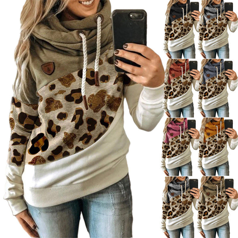 Sudadera polar con capucha estampada para mujer - Corte urbano holgado e informal