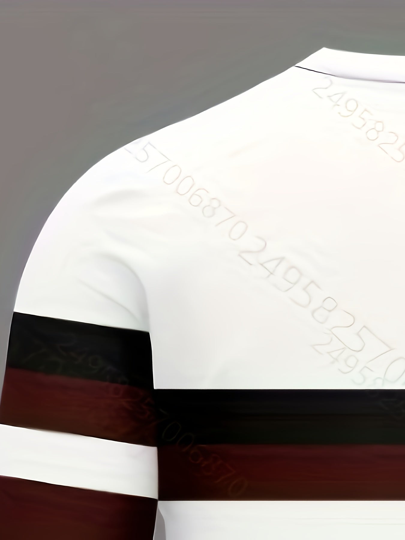 3D Geometric Street Tee – Wine Red Contrast Long Sleeve