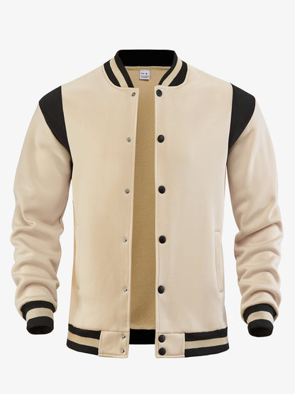 Cárdigan Aviador de Hombre con Forro Polar – Cuello Mao de Retazos
