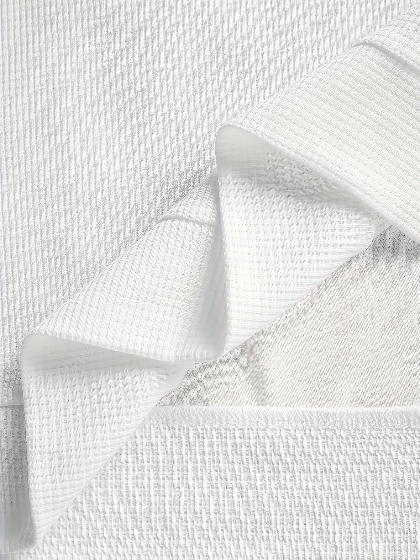 Men’s Waffle Knit Sweatshirt – Color Block Crewneck Casual Pullover