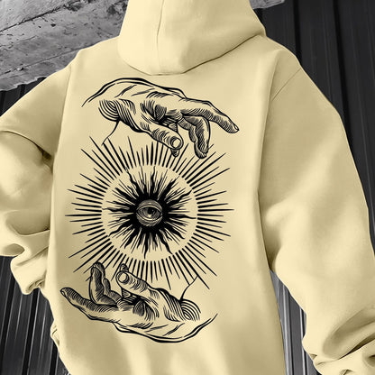 Men’s Lightweight Hoodie – Minimalist Graphic Spring Pullover