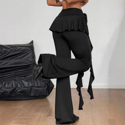 Women’s Black Bootcut Pants – High Waist Slimming Fit