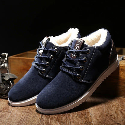 Loom & Soul Men’s Winter Casual Cotton Shoes – British Style Comfort