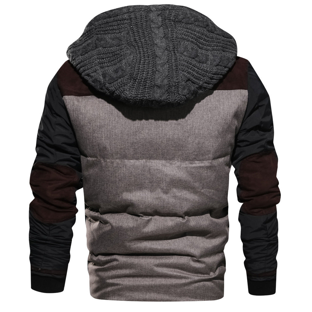 Loom & Soul Men’s 3D Winter Cardigan Jacket – Thick Zipper Coat