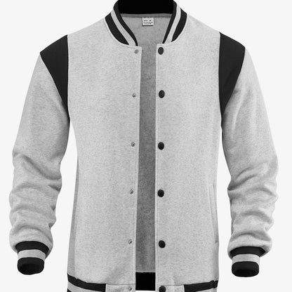 Cárdigan Aviador de Hombre con Forro Polar – Cuello Mao de Retazos