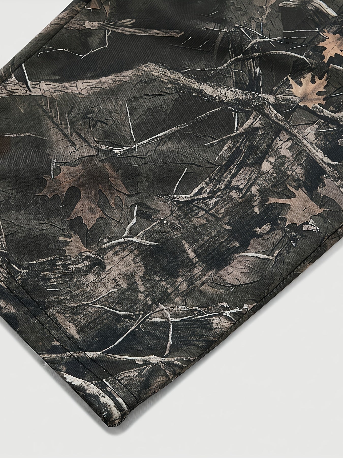 Men’s Camouflage Sports Pants – Loose-Fit Outdoor Straight-Leg Trousers