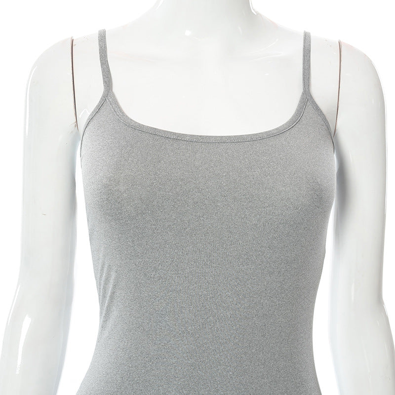 Vestido Largo Maxi A-Line sin Mangas – Vestido de Verano Minimalista de Cintura Alta