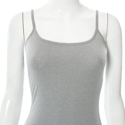 Vestido Largo Maxi A-Line sin Mangas – Vestido de Verano Minimalista de Cintura Alta