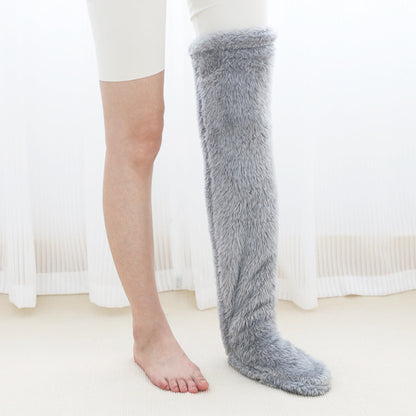Loom & Soul™ Over-Knee Fuzzy Long Socks – Unisex Winter Warm Sleeping & Home Stockings