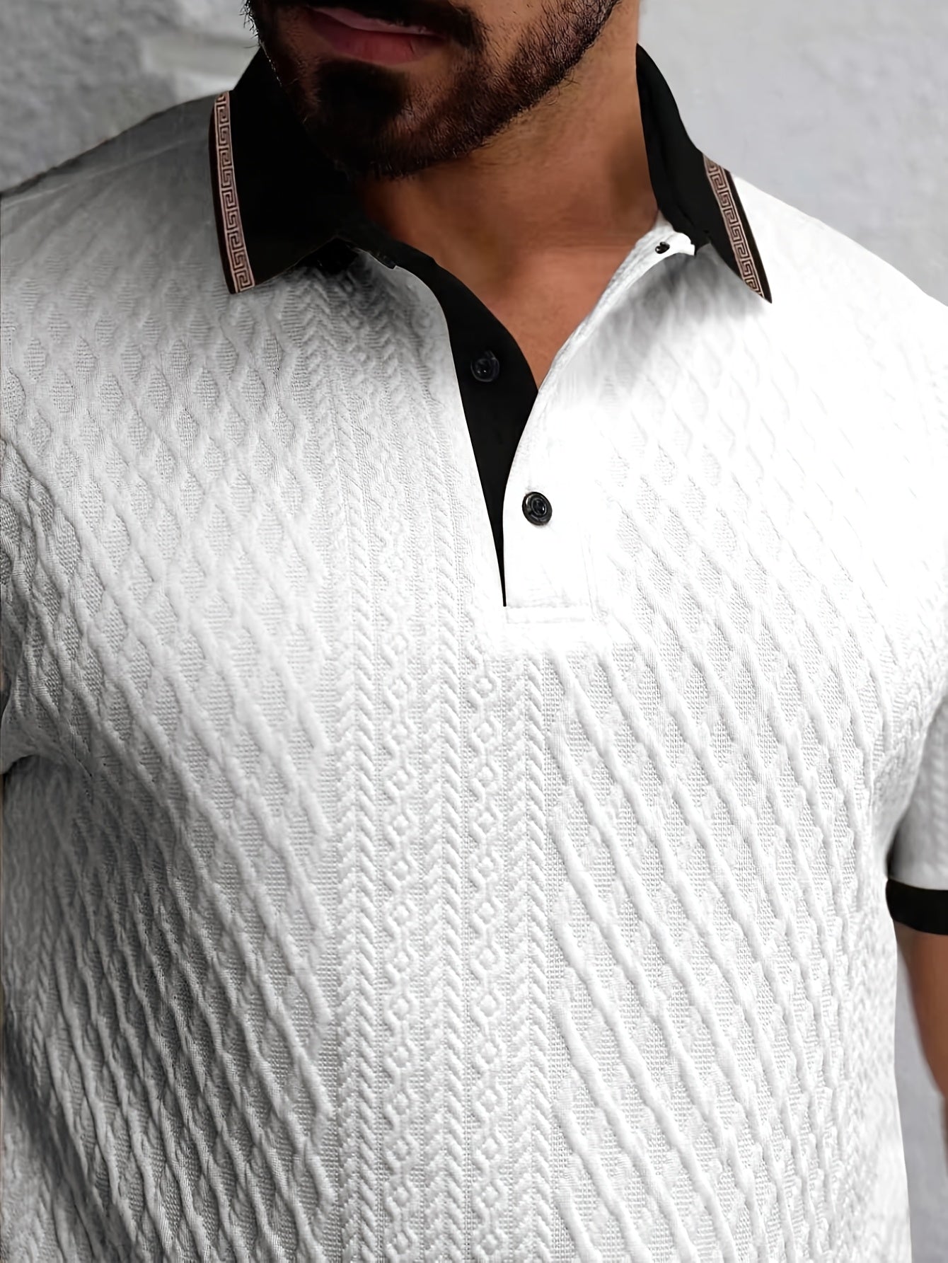 Polo color block homme – Polo d'été décontracté et respirant pour le golf