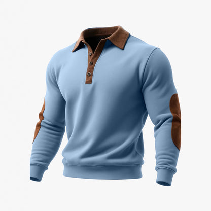 Sudadera con media cremallera y estampado 3D estilo étnico para hombre – Casual, holgada, de manga larga