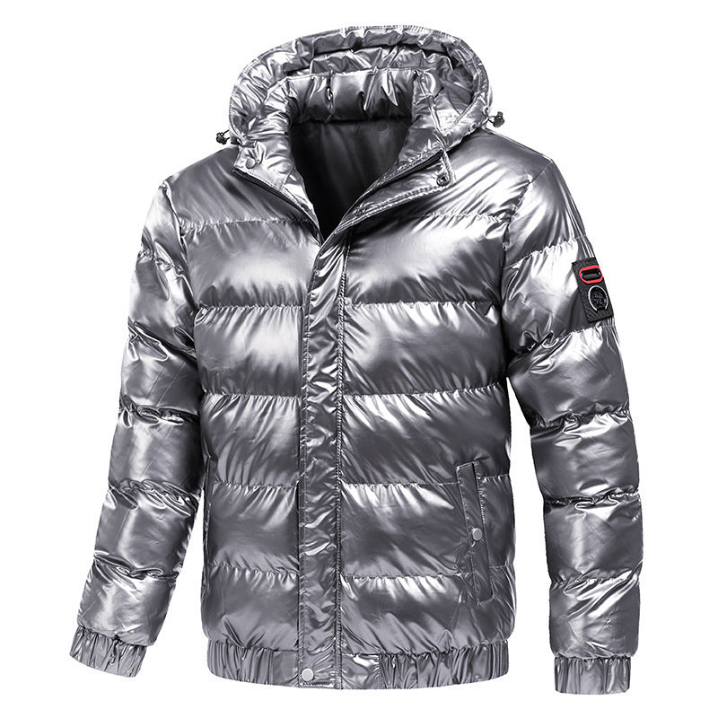 Men’s Motorcycle Winter Jacket – Warm Zipper Cotton Fashion Coat