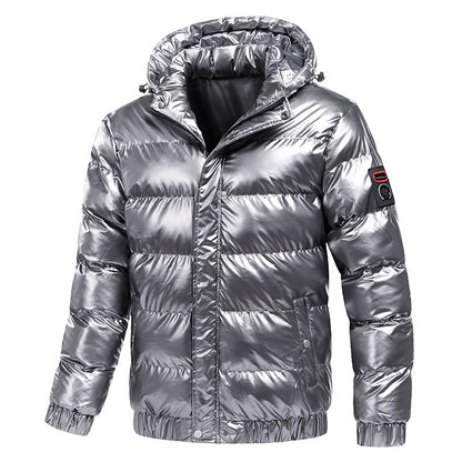 Men’s Motorcycle Winter Jacket – Warm Zipper Cotton Fashion Coat