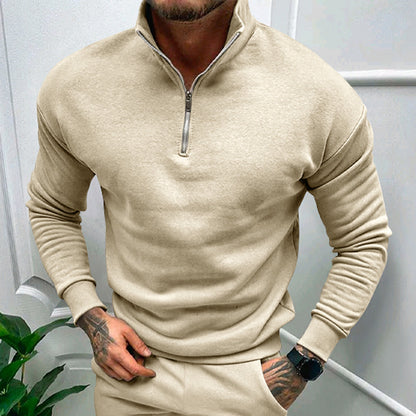 Loom & Soul™ Solid Color Pullover Sweatshirt – Casual Long Sleeve Top for Everyday Comfort & Style
