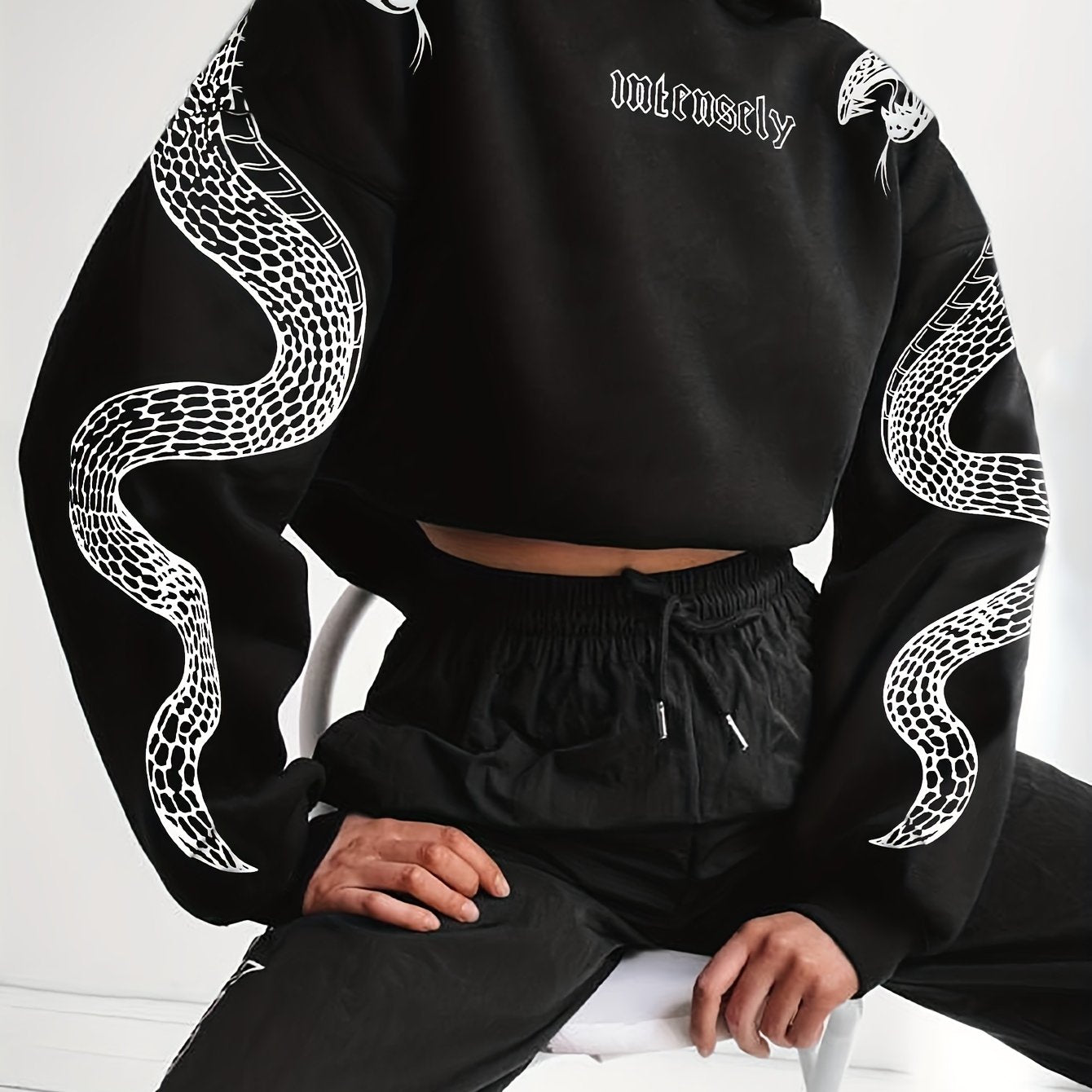 Women’s Red Hoodie – Phoenix & Butterfly Graphic Street Pullover