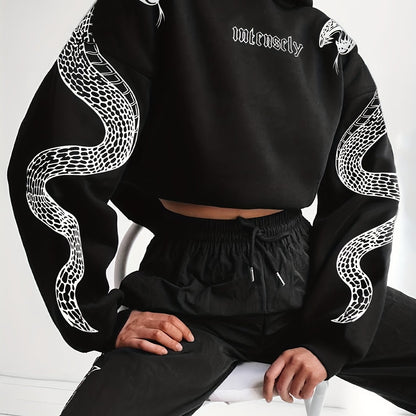 Women’s Red Hoodie – Phoenix & Butterfly Graphic Street Pullover