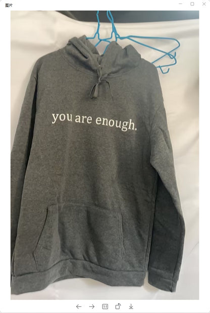 Loom & Soul “Dear Person Behind Me” Hoodie – Women’s Plush Printed Pullover with Kangaroo Pocket & Drawstring Hood (Unisex, Multiple Colors)