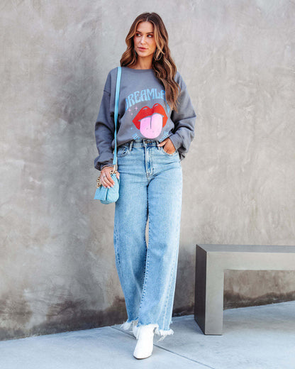 Loom & Soul Women’s Fashion Casual Tassel Trousers – European & American Style Denim Pants with Fringe Detail