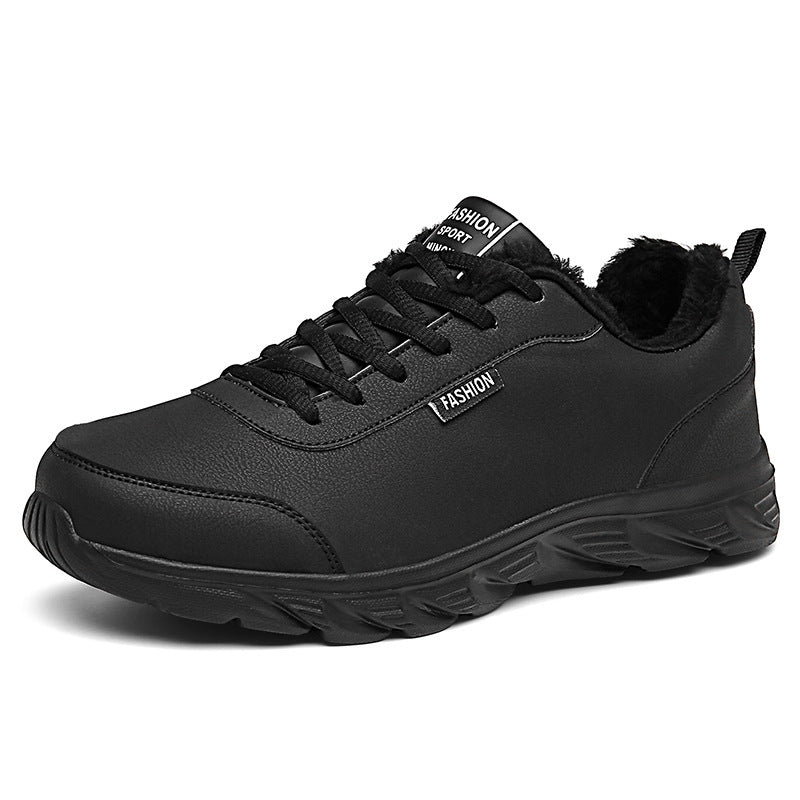 Loom & Soul™ Men’s Winter Warm Sneakers – Waterproof, Anti-Slip, Plush-Lined Comfort Shoes