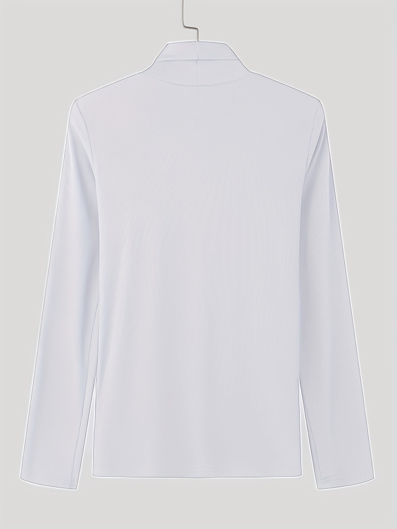 Col roulé homme coupe ajustée – Maillot en maille à boutons
