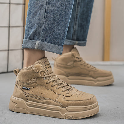 Baskets montantes homme – Chaussures de sport urbaines à lacets
