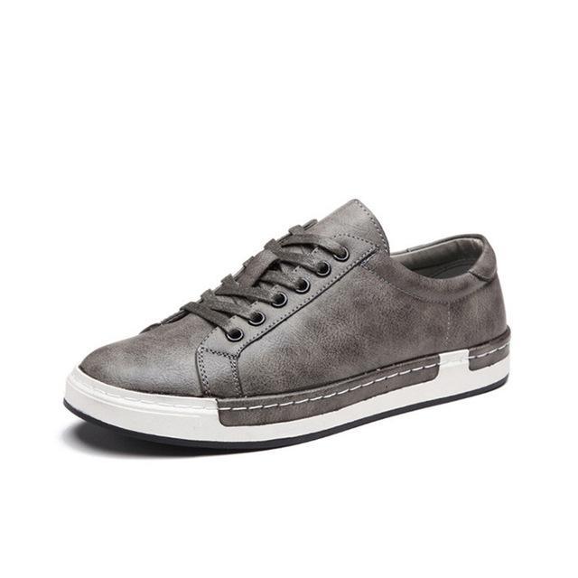 Loom & Soul Handmade Men’s Shoes – Low-Top Lace-Up with Flat Heel, Rubber Anti-Skid Sole, PU Interior & Cushioned Insole