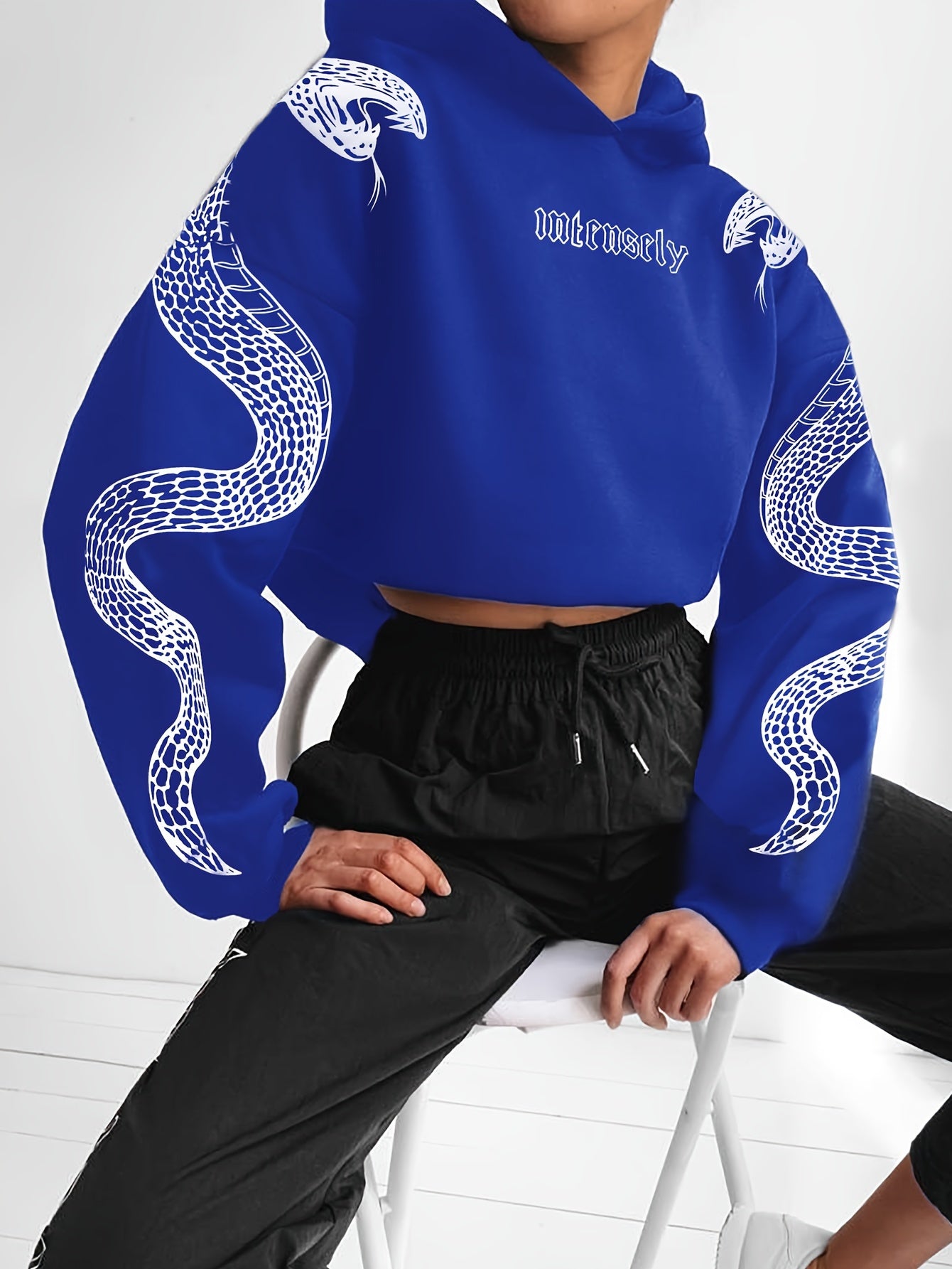 Women’s Red Hoodie – Phoenix & Butterfly Graphic Street Pullover