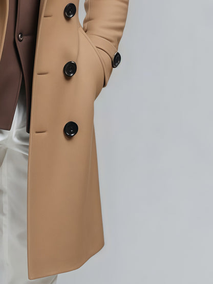 Veste mi-longue 3-en-1 pour homme – Manteau croisé