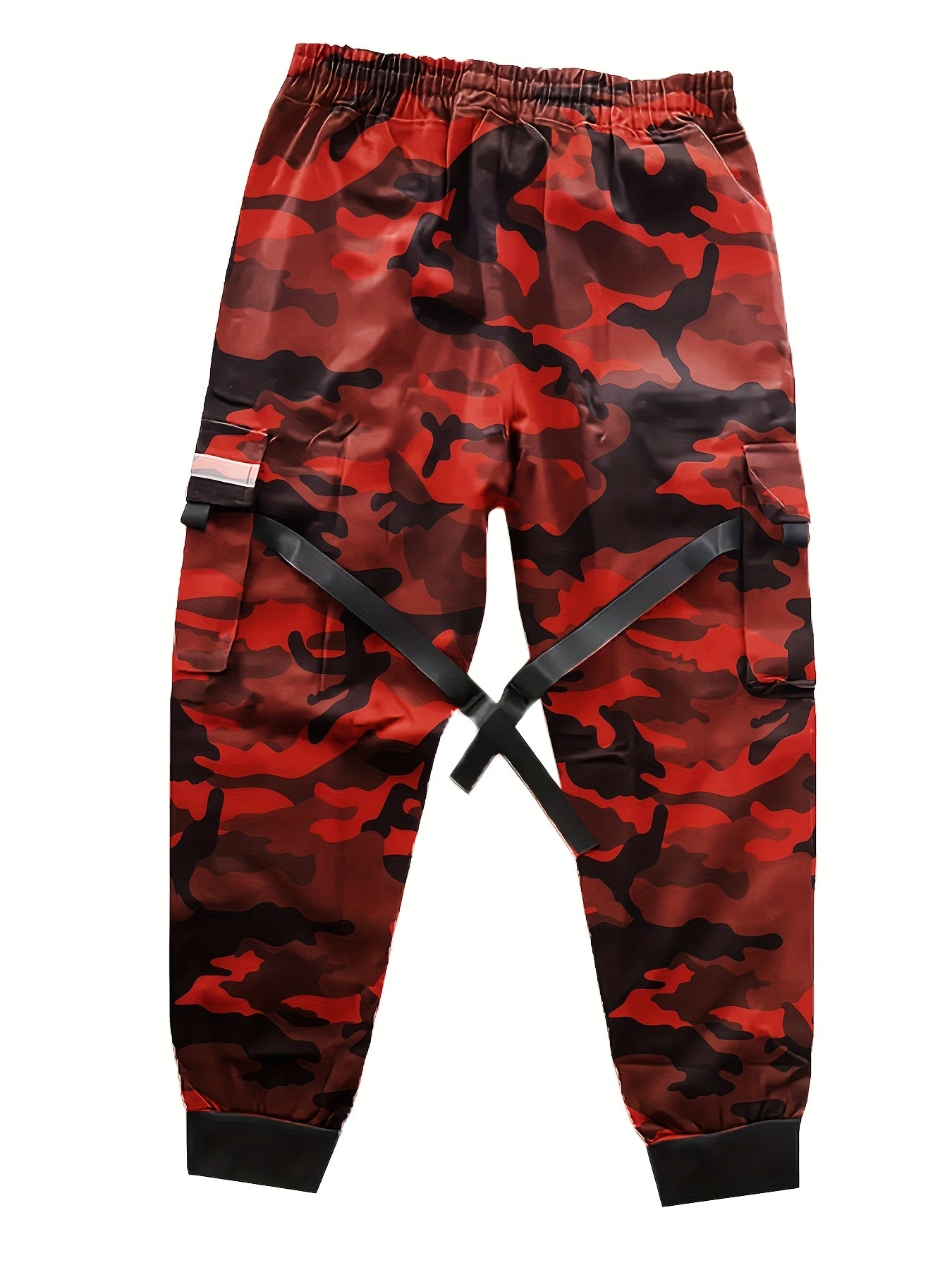 Men’s Camouflage Cargo Pants – Multi-Pocket Loose Street Trousers