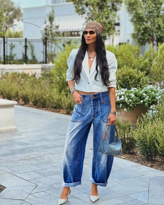 Women’s Classic Slim Fit Jeans – Everyday Casual Denim (T198)