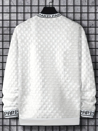 Sweat-shirt performant Jacquard Homme – Pull Décontracté et Sportif