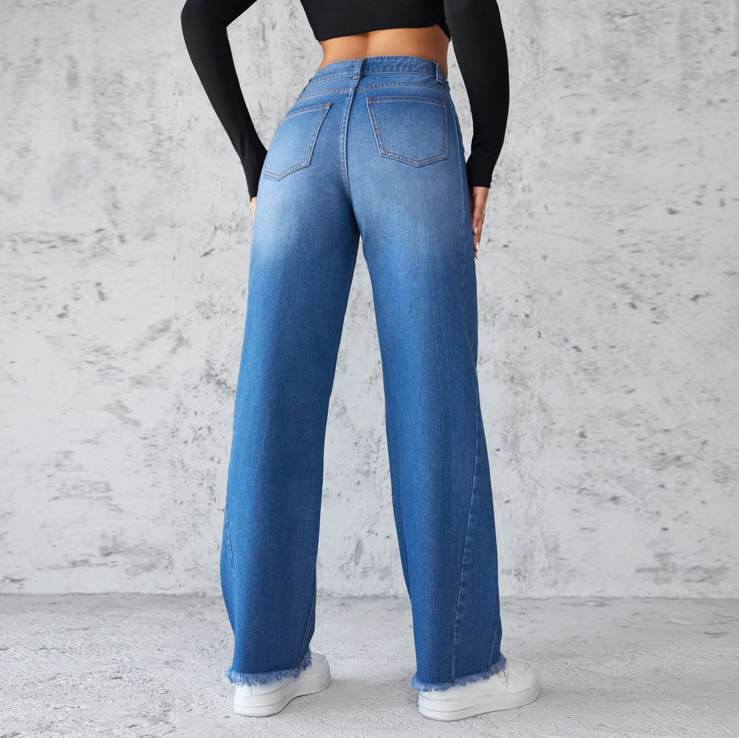 Loom & Soul™ High-Waist Wide-Leg Jeans – Women’s Straight Casual Denim Pants