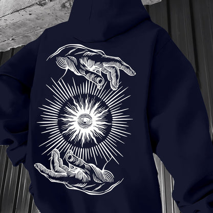 Men’s Lightweight Hoodie – Minimalist Graphic Spring Pullover