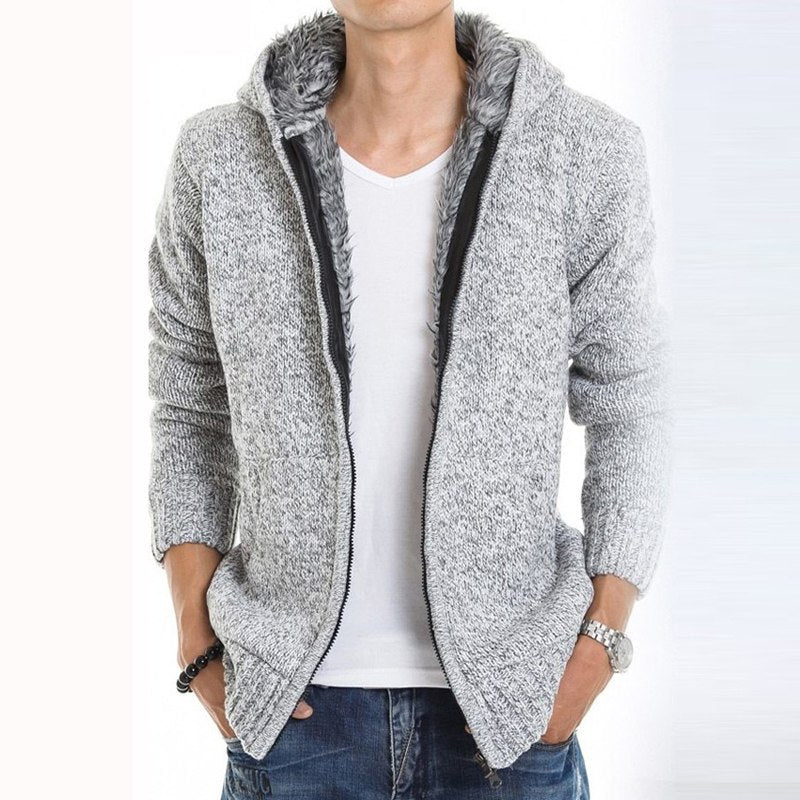 Loom & Soul™ Men’s Wool Blend Warm Jacket – Soft Acrylic-Wool Winter Coat for Everyday Comfort and Style