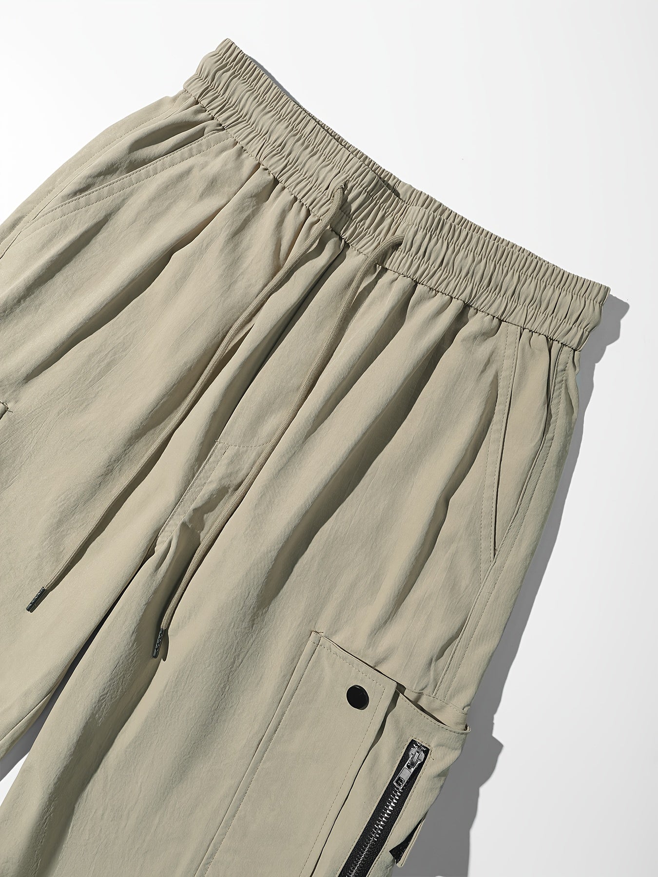 Pantalon cargo à cordon de serrage pour femme – Coupe décontractée style urbain, multipoches