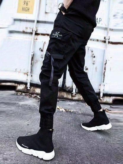 Men’s Slim Cargo Joggers – Trendy Street Pants