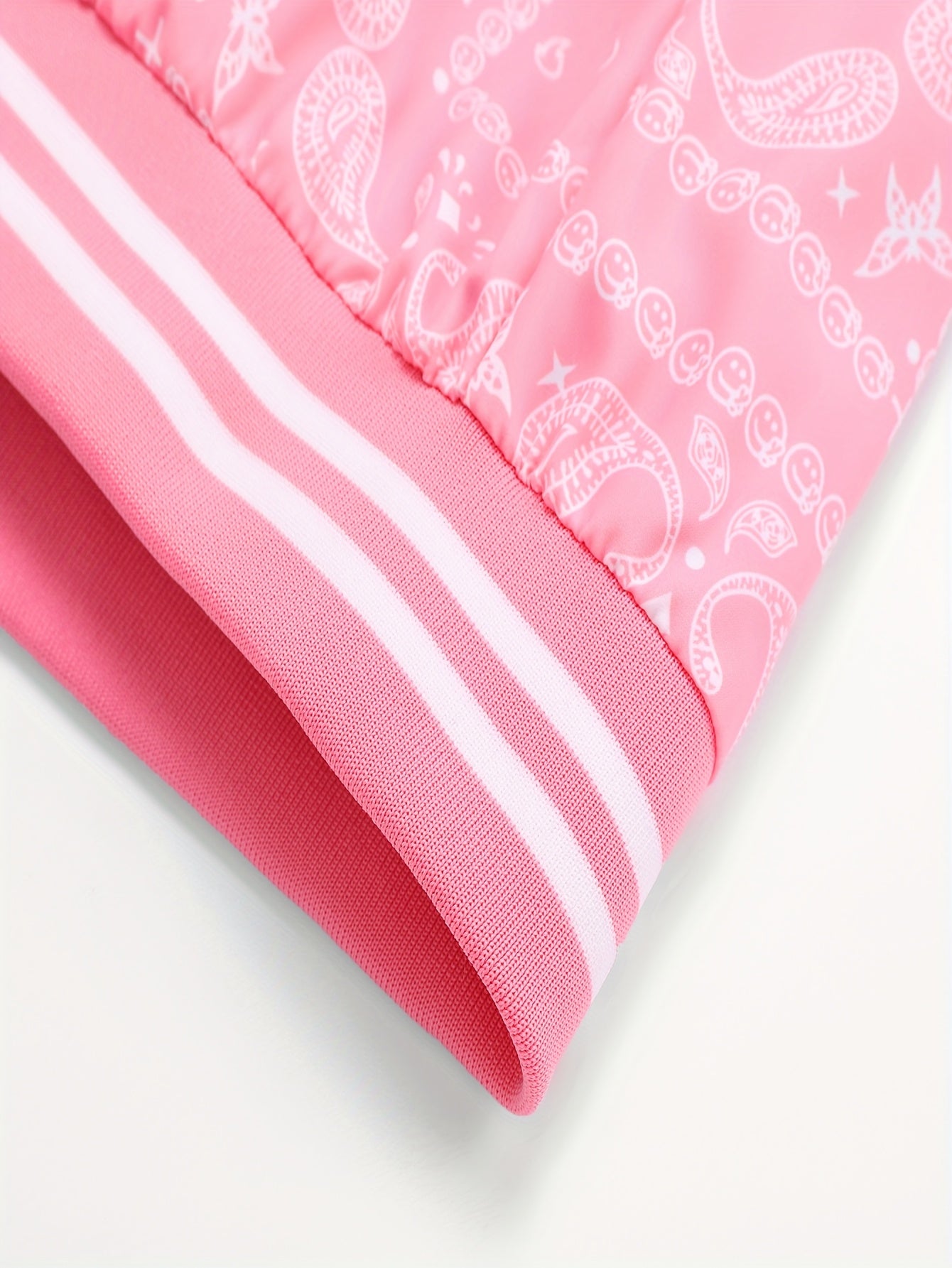 Men’s Paisley Bomber Jacket – Vintage Stand Collar Casual Outerwear